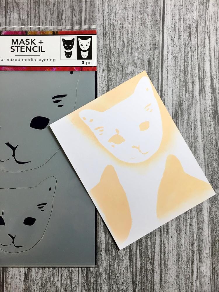 Dina Wakley Media Stencils Cat Head Masks Stencil Dina Wakley Media 