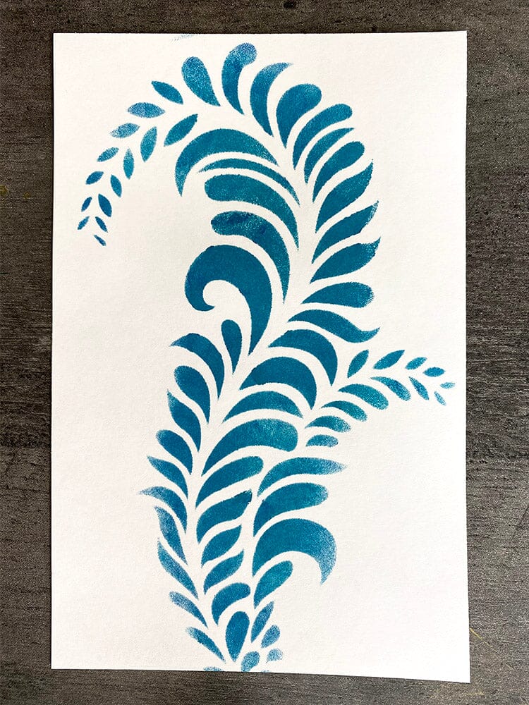 Dina Wakley Media Stencils Giant Flourish Stencil Dina Wakley Media 