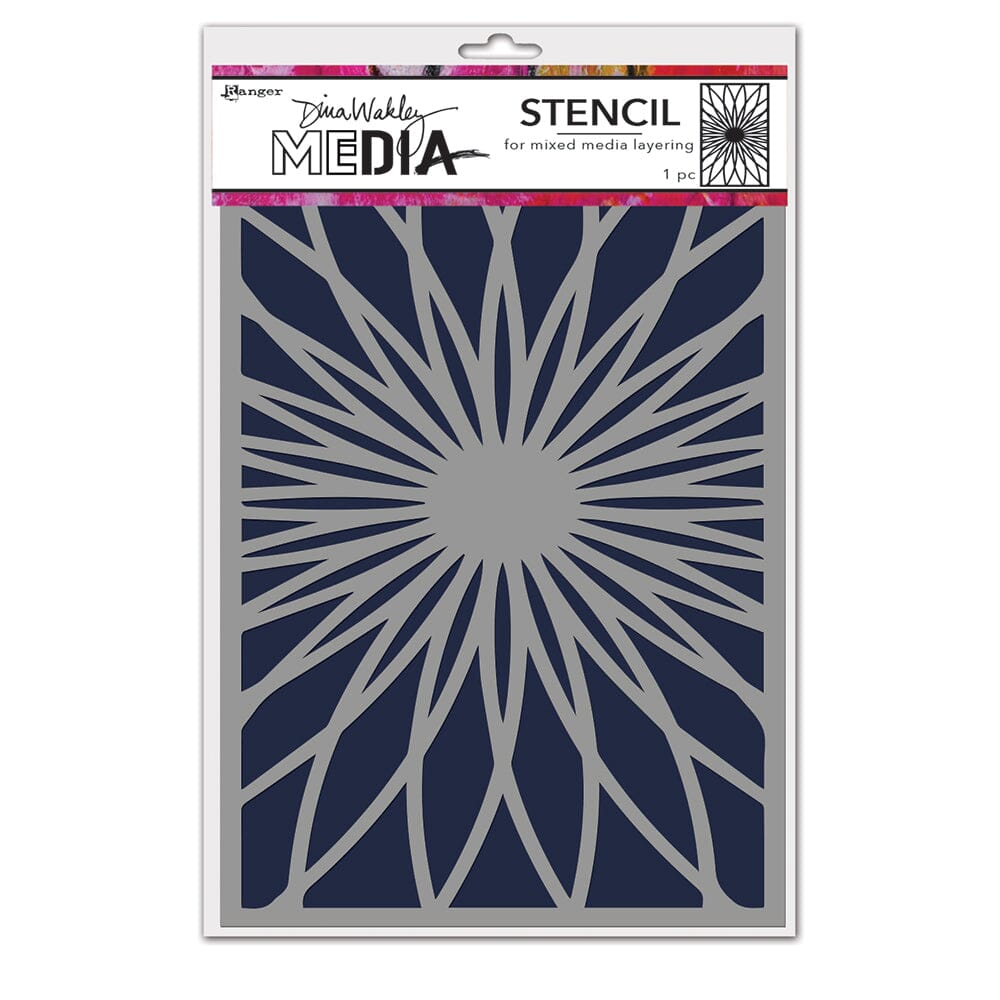 Dina Wakley Media Stencil Sunshine Stencil Dina Wakley Media 