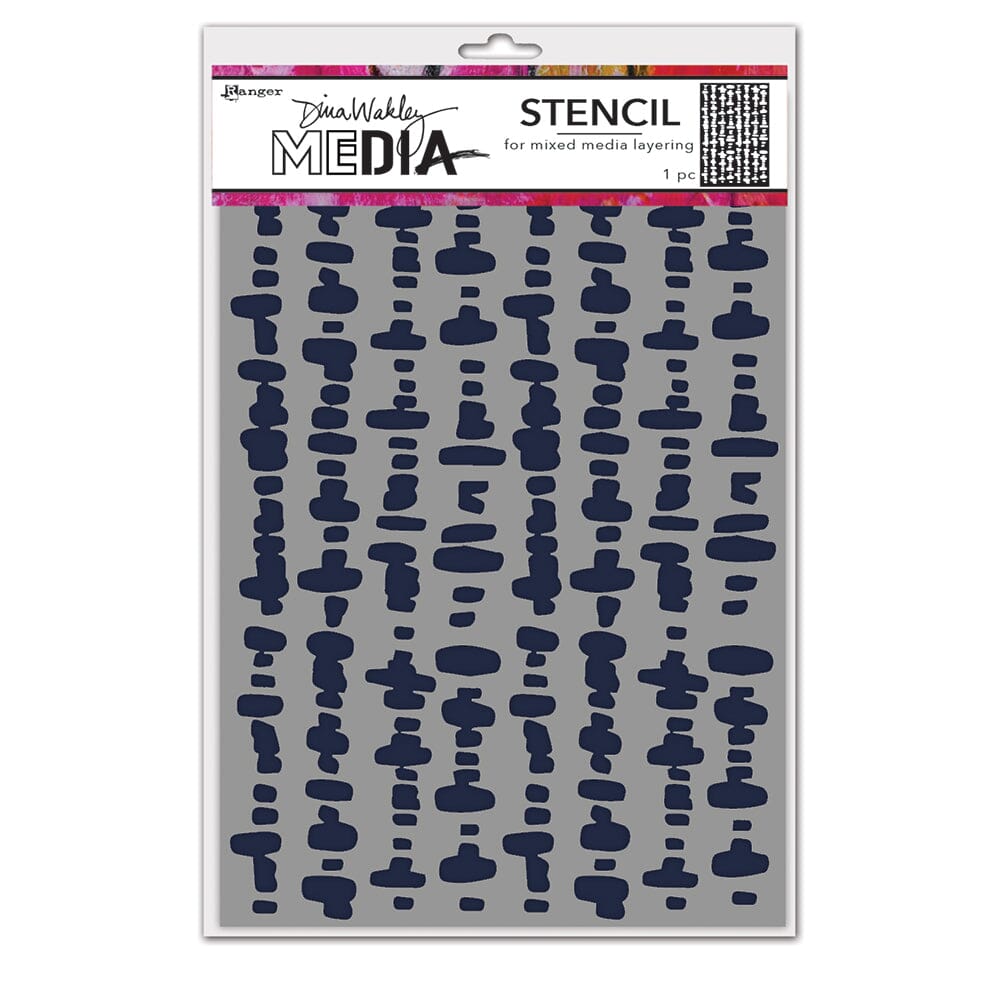 Dina Wakley Media Stencil Dash Columns Stencil Dina Wakley Media 