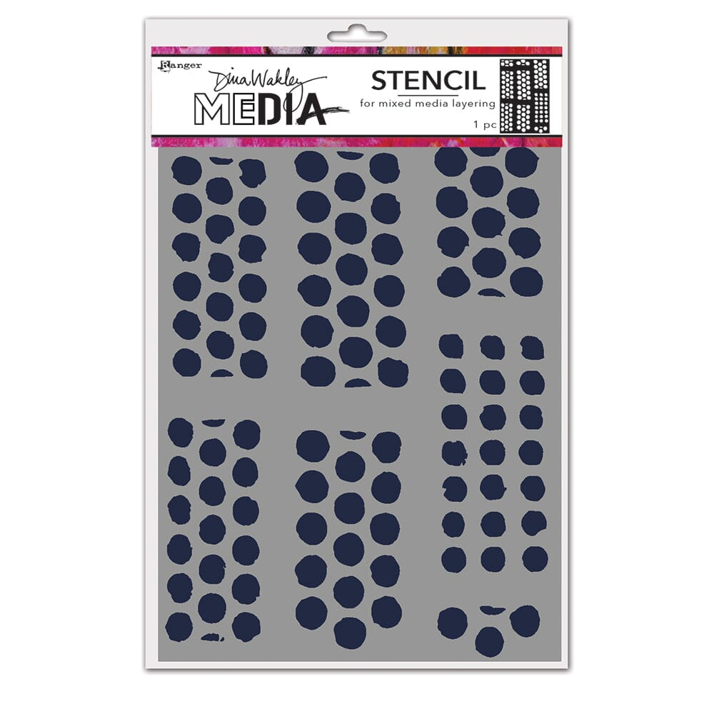 Dina Wakley Media Stencil Dotted Tape Stencil Dina Wakley Media 