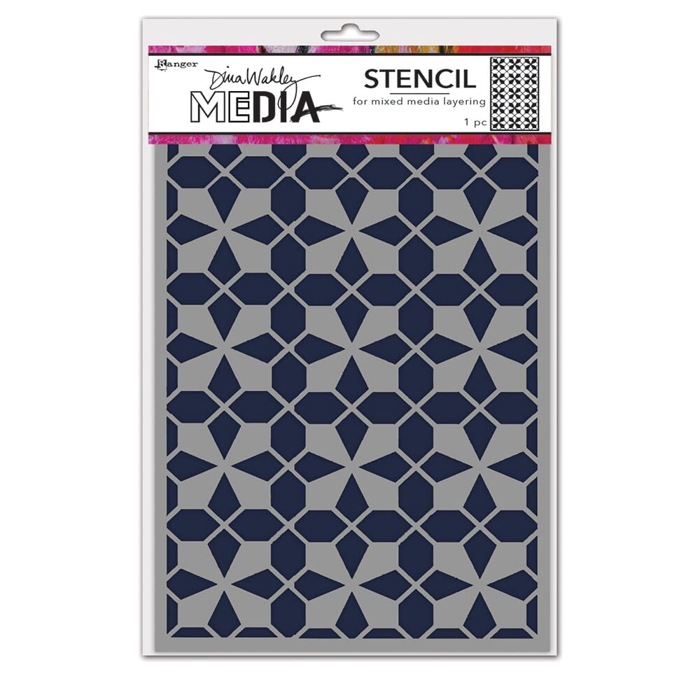 Dina Wakley Media Stencil Tile Floor Stencil Dina Wakley Media 