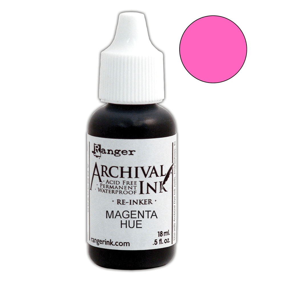 Archival Ink™ Pads Re-Inker Magenta Hue, 0.5oz Ink Archival Ink 