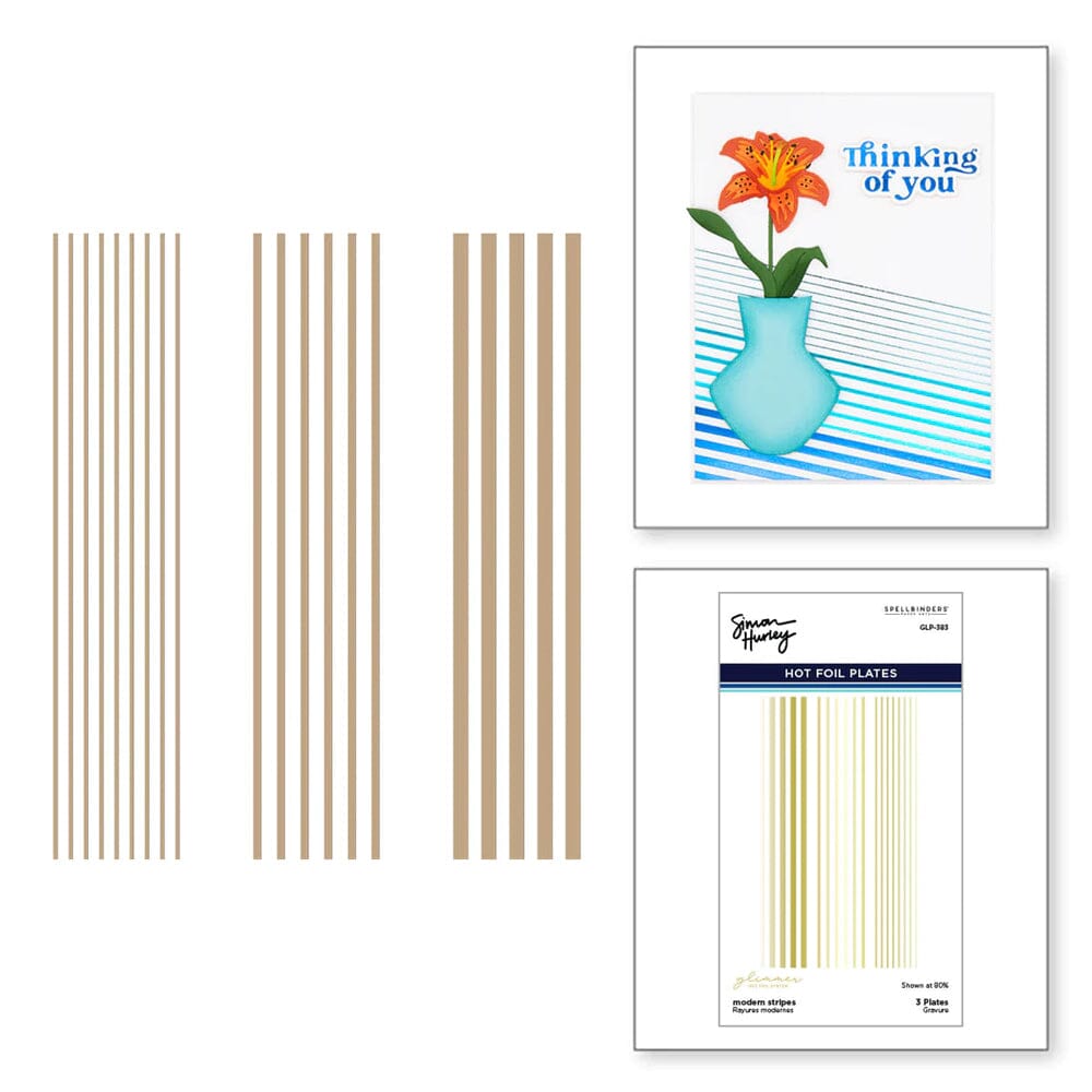 Simon Hurley create. Spellbinders Modern Stripes Die Cutting Dies Simon Hurley 