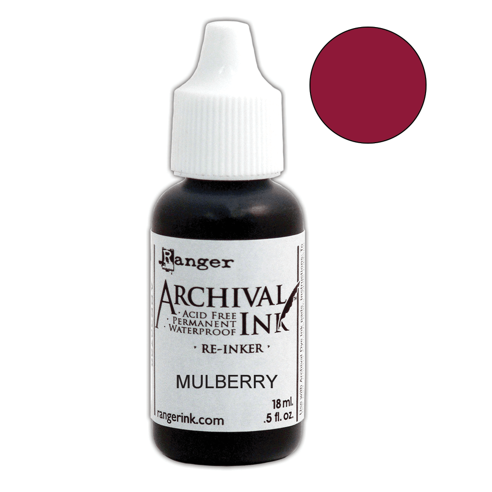 Wendy Vecchi Archival Ink™ Pad Re-Inker Mulberry, 0.5oz Ink Wendy Vecchi 