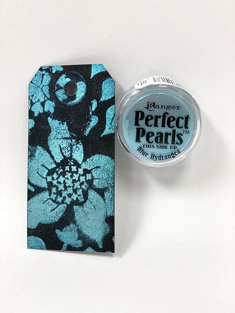 Perfect Pearls™ Pigment Powder Blue Hydrangea, .25oz. Powders Ranger Ink 