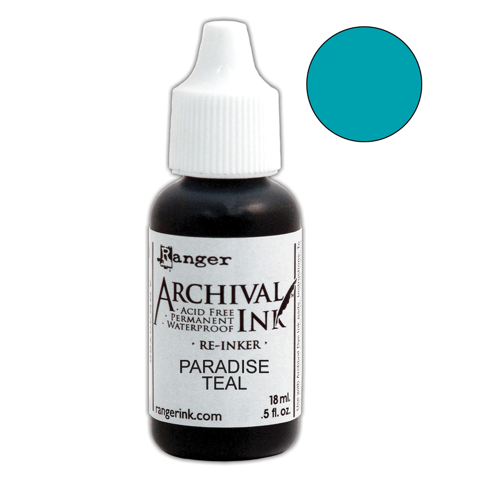 Archival Ink™ Pads Re-Inker Paradise Teal, 0.5oz Ink Archival Ink 