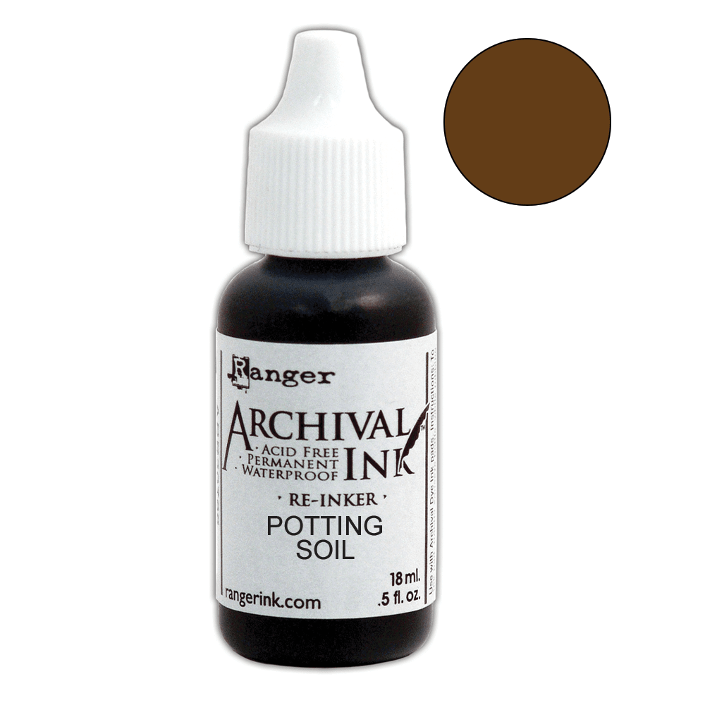 Wendy Vecchi Archival Ink™ Pad Re-Inker Potting Soil, 0.5oz Ink Wendy Vecchi 