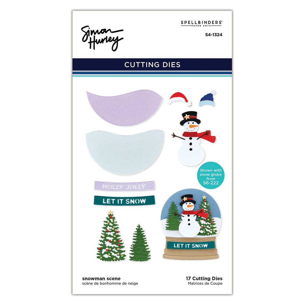 Simon Hurley create. Spellbinders Snowman Scene Die Cutting Dies Simon Hurley 