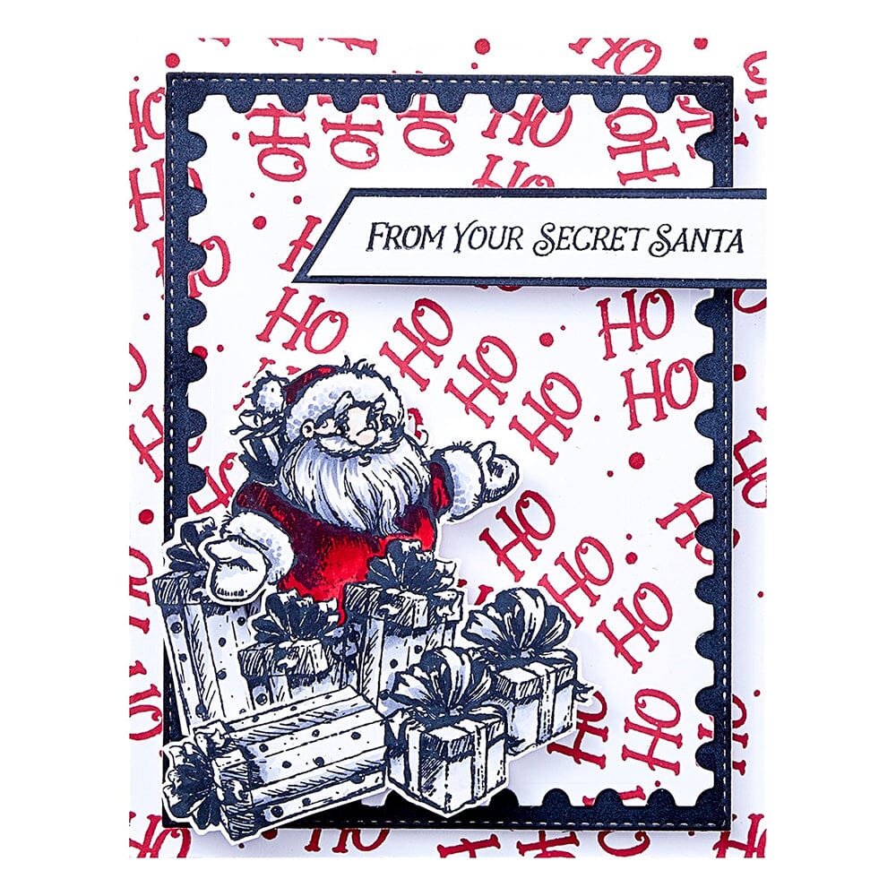 Simon Hurley create. Spellbinders Sketched Santas Die Cutting Dies Simon Hurley 