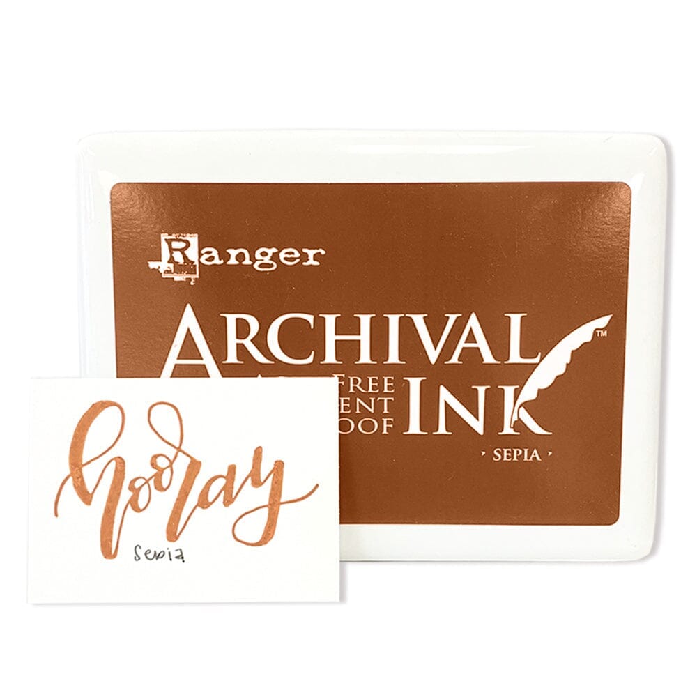 Jumbo Archival Ink™ Pads Sepia Ink Pad Archival Ink 