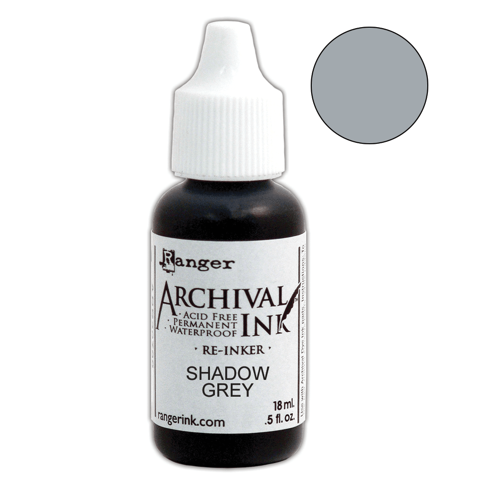 Archival Ink™ Pads Re-Inker Shadow Grey, 0.5oz Ink Archival Ink 