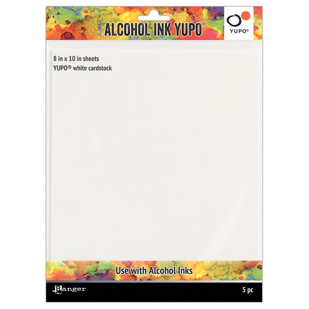 Tim Holtz® Alcohol Ink Yupo® Cardstock 8 x 10, 5pcs. Surfaces Alcohol Ink 