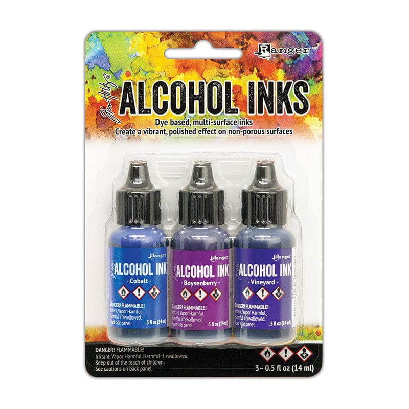 Tim Holtz® Alcohol Ink Kit - Indigo/Violet Spectrum Kits Alcohol Ink 