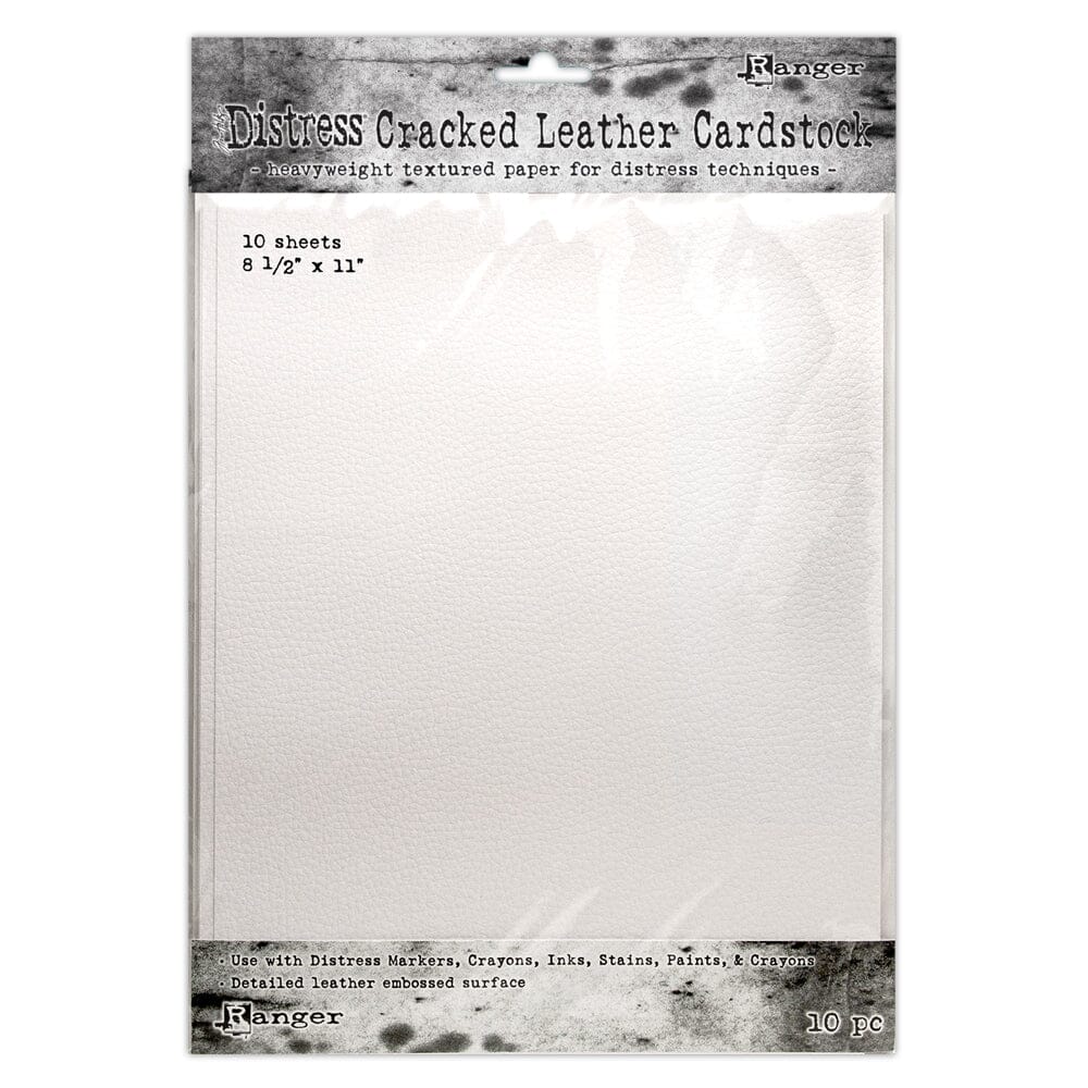 Tim Holtz Distress® Cracked Leather Paper Cardstock 8.5" x 11", 10pc Surfaces Distress 