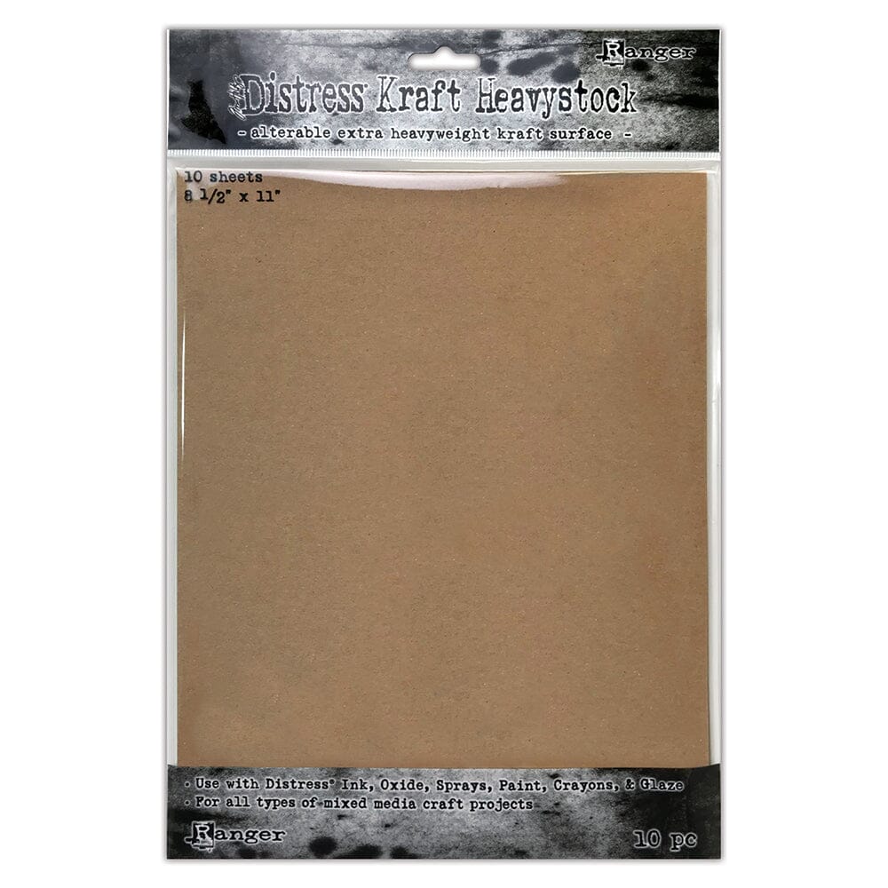 Tim Holtz Distress® Kraft Heavystock 8.5" x 11", 10pk Surfaces Distress 