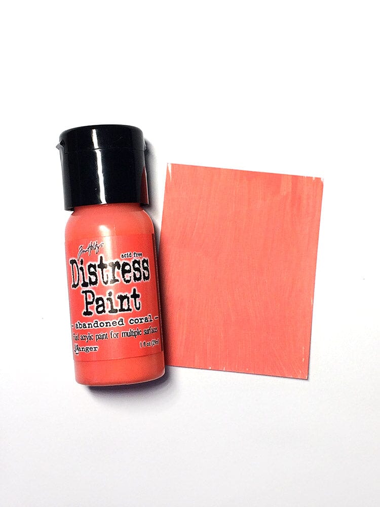 Tim Holtz Distress® Flip Top Paint Abandoned Coral, 1oz Paint Distress 