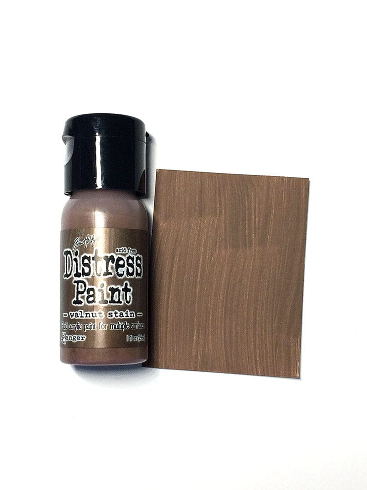 Tim Holtz Distress® Flip Top Paint Walnut Stain, 1oz Paint Distress 