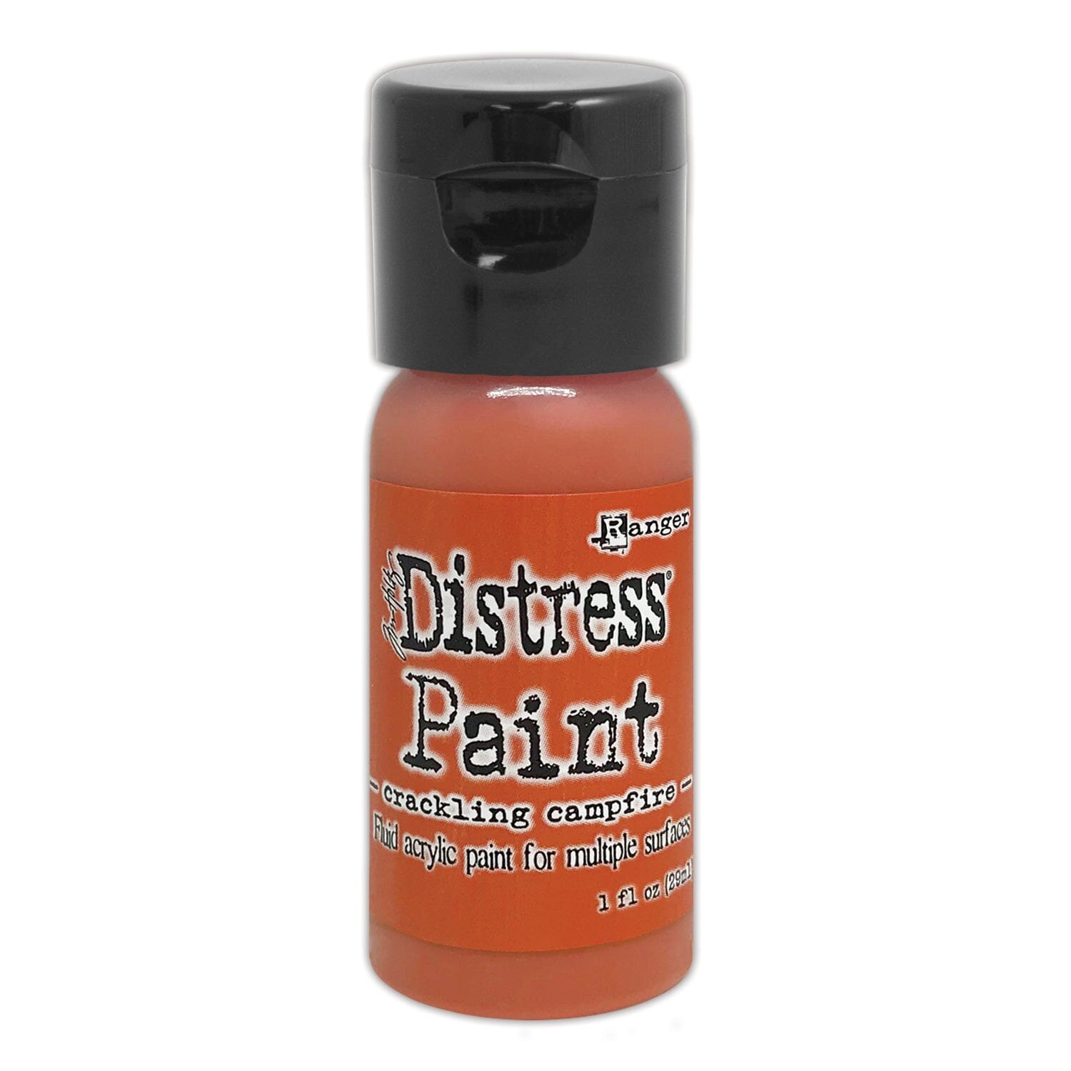 Tim Holtz Distress® Flip Top Paint Crackling Campfire 1oz Paint Distress 