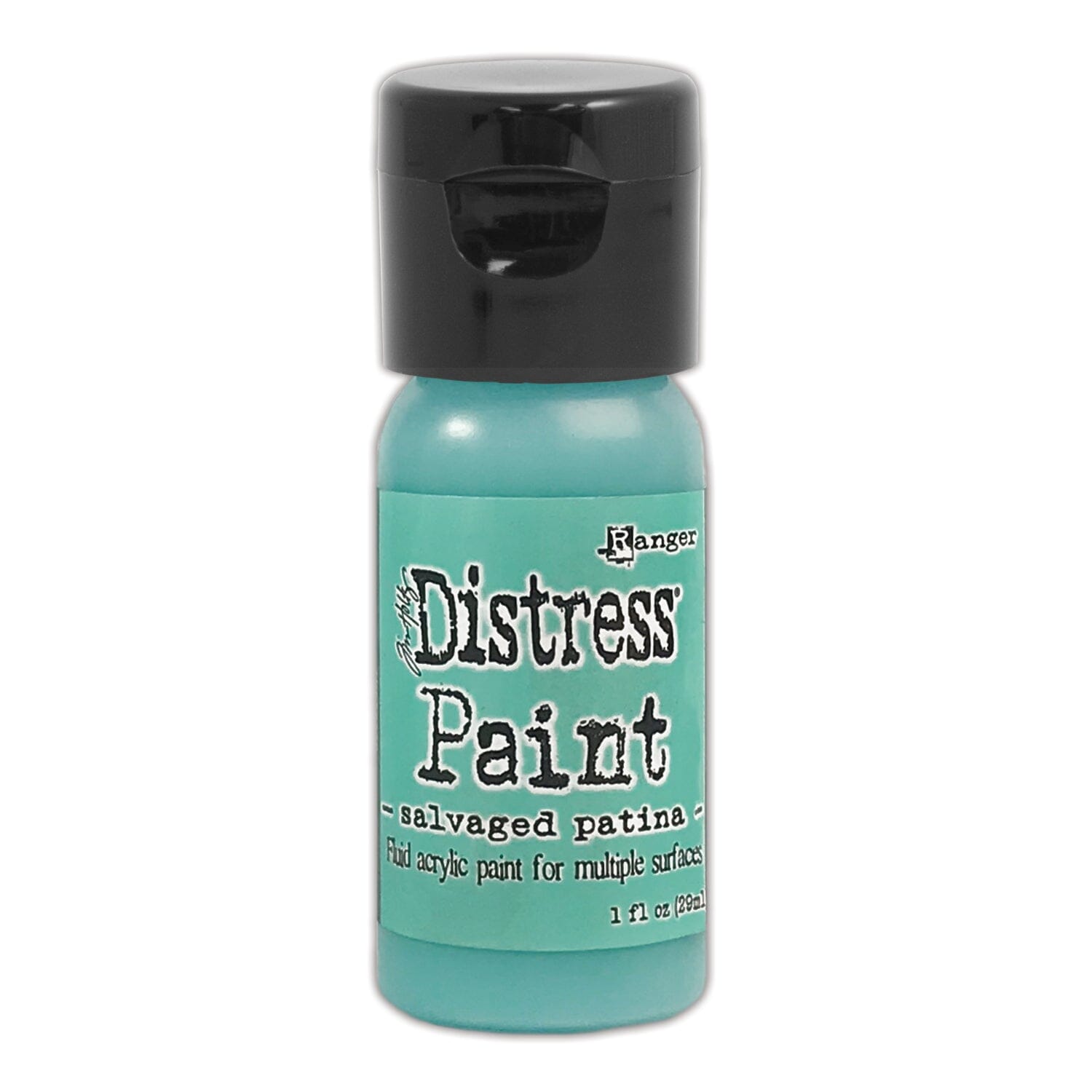 Tim Holtz Distress® Flip Top Paint Salvaged Patina 1oz Paint Distress 