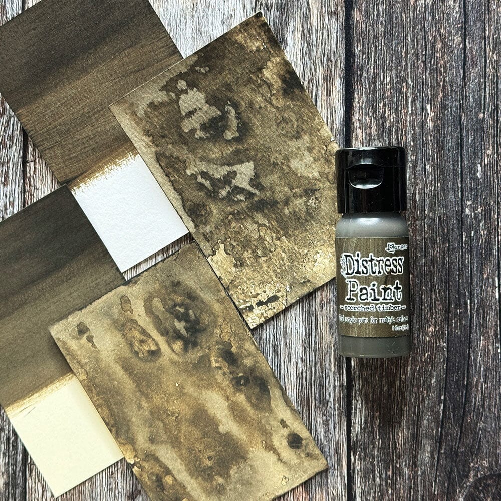 Tim Holtz Distress® Flip Top Paint Scorched Timber 1oz Paint Distress 