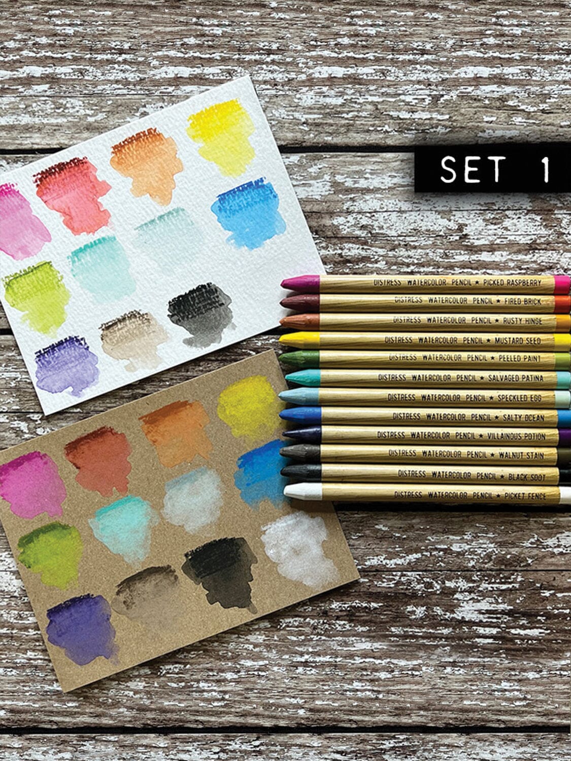 Tim Holtz Distress® Watercolor Pencils Set 1 Writing & Coloring Distress 