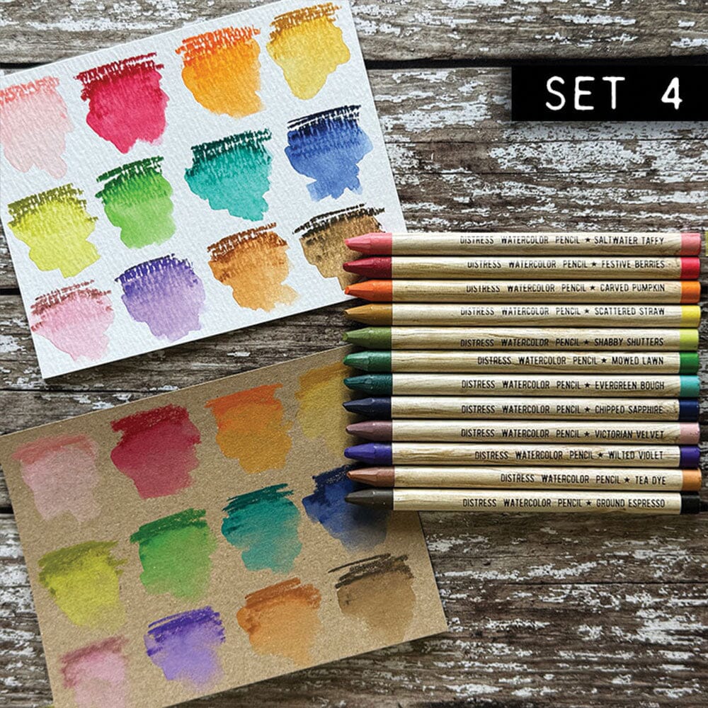 Tim Holtz Distress® Pencils Set 4 Writing & Coloring Distress 