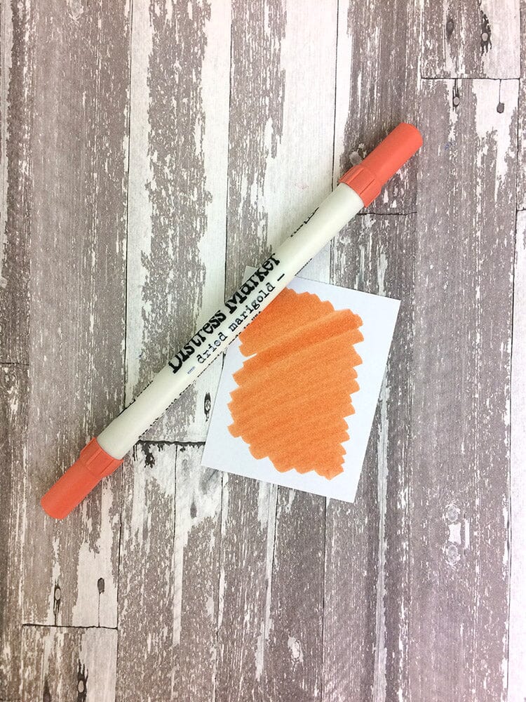 Tim Holtz Distress® Dual Tip Marker Dried Marigold Writing & Coloring Distress 