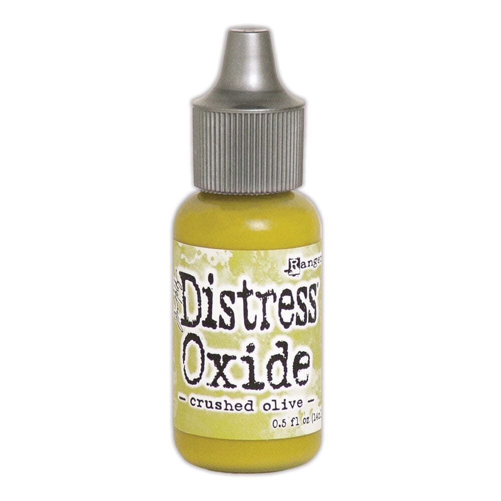 Tim Holtz Distress® Oxide® Re-Inker Crushed Olive, 0.5oz Ink Distress 