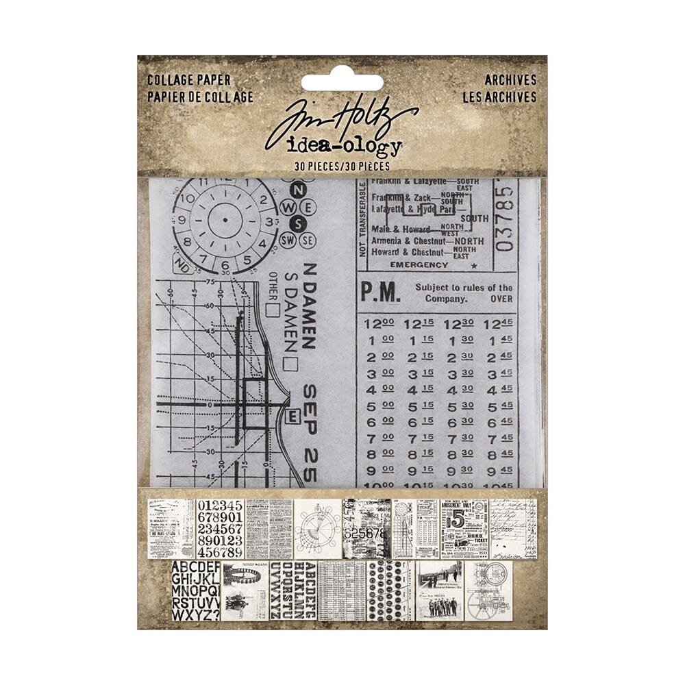 Tim Holtz Idea-ology Collage Paper Archives Tim Holtz Other 