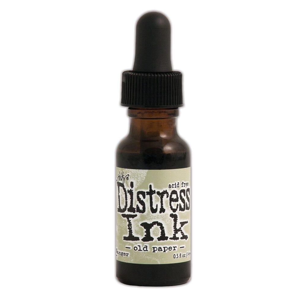 Tim Holtz Distress® Ink Pad Re-Inker Old Paper, 0.5oz Ink Distress 