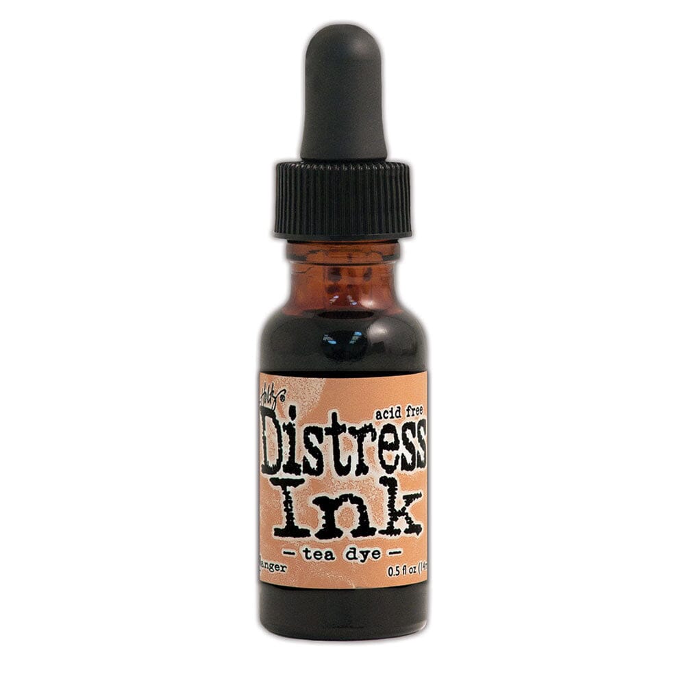 Tim Holtz Distress® Ink Pad Re-Inker Tea Dye, 0.5oz Ink Distress 