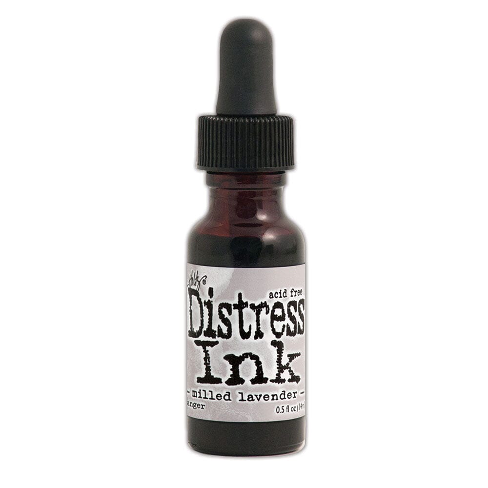 Tim Holtz Distress® Ink Pad Re-Inker Milled Lavender, 0.5oz Ink Distress 