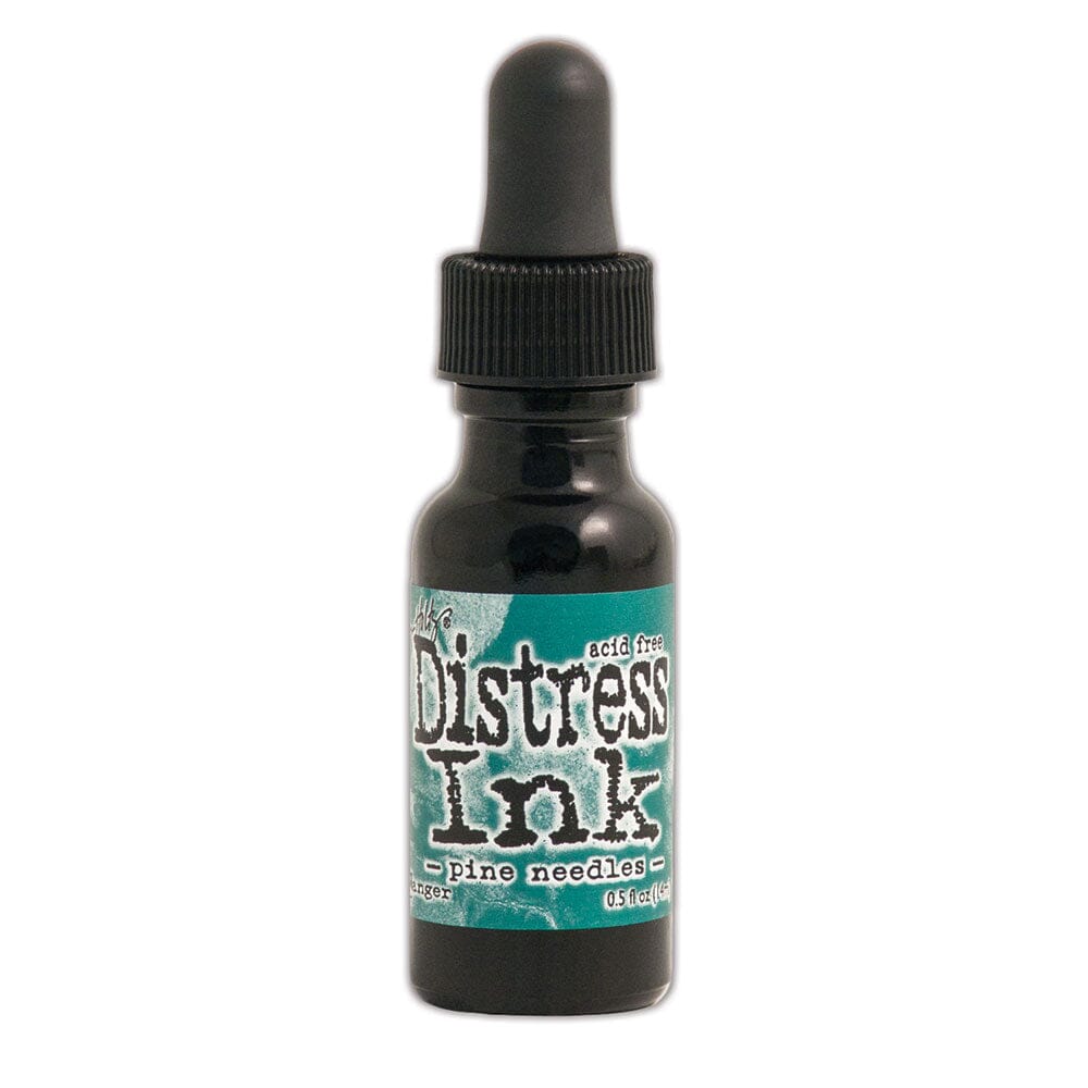 Tim Holtz Distress® Ink Pad Re-Inker Pine Needles, 0.5oz Ink Distress 