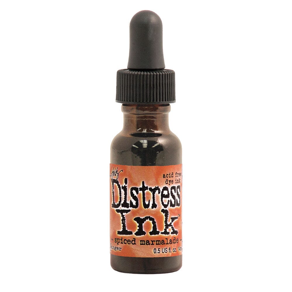 Tim Holtz Distress® Ink Pad Re-Inker Spiced Marmalade, 0.5oz Ink Distress 