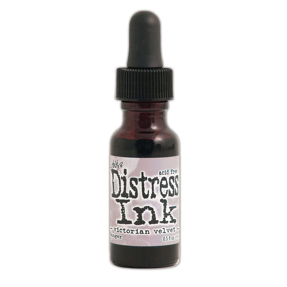 Tim Holtz Distress® Ink Pad Re-Inker Victorian Velvet, 0.5oz Ink Distress 