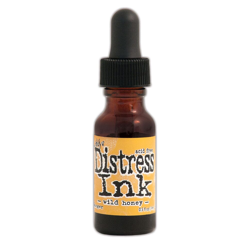 Tim Holtz Distress® Ink Pad Re-Inker Wild Honey, 0.5oz Ink Distress 