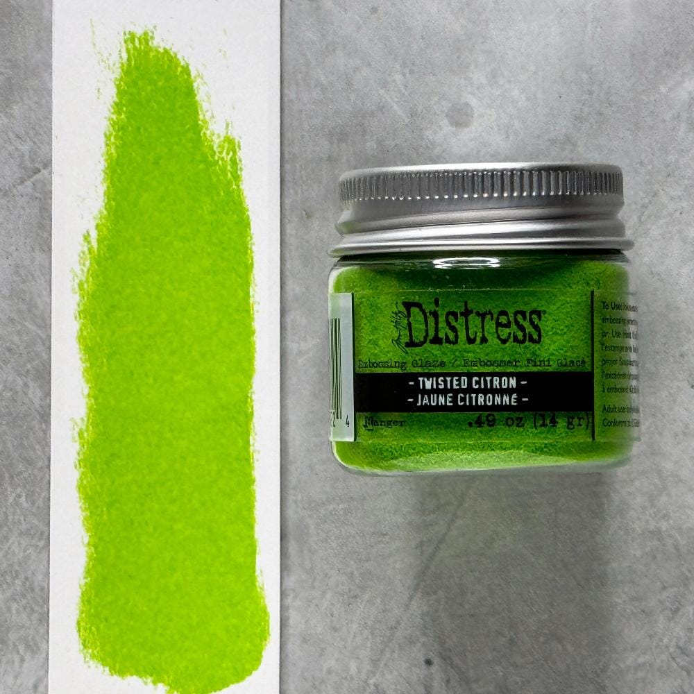 Tim Holtz Distress® Embossing Glaze Twisted Citron Powders Distress 