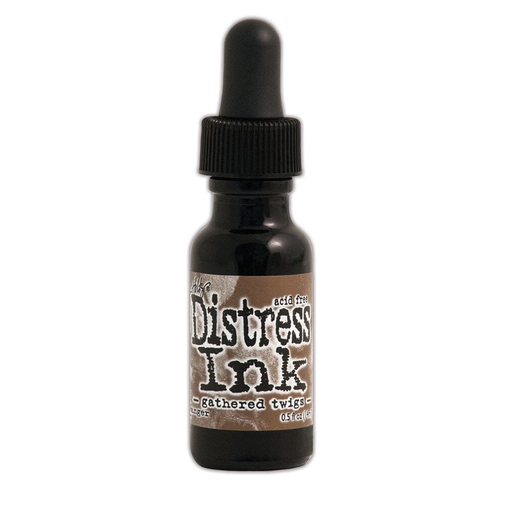 Tim Holtz Distress® Ink Pad Re-Inker Gathered Twigs, 0.5oz Ink Distress 