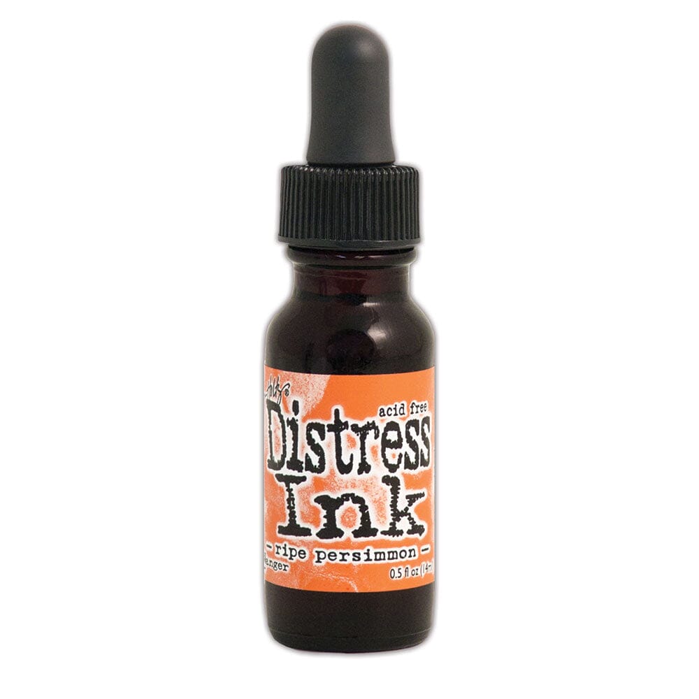 Tim Holtz Distress® Ink Pad Re-Inker Ripe Persimmon, 0.5oz Ink Distress 