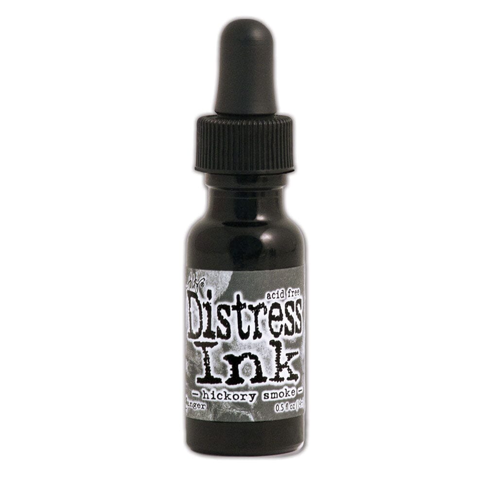 Tim Holtz Distress® Ink Pad Re-Inker Hickory Smoke, 0.5oz Ink Distress 