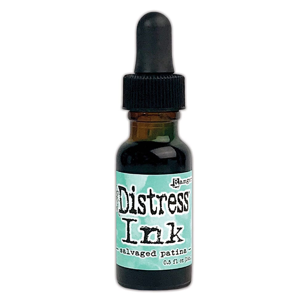 Tim Holtz Distress® Ink Pad Re-Inker Salvaged Patina 0.5oz Ink Distress 