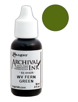 Wendy Vecchi Archival Ink™ Pad Re-Inker Fern Green, 0.5oz Ink Wendy Vecchi 