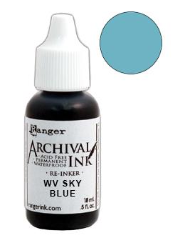 Wendy Vecchi Archival Ink™ Pad Re-Inker Sky Blue, 0.5oz Ink Wendy Vecchi 