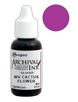 Wendy Vecchi Archival Ink™ Pad Re-Inker Cactus Flower, 0.5oz Ink Wendy Vecchi 