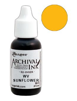 Wendy Vecchi Archival Ink™ Pad Re-Inker Sunflower, 0.5oz Ink Wendy Vecchi 