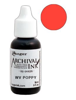 Wendy Vecchi Archival Ink™ Pad Re-Inker Poppy, 0.5oz Ink Wendy Vecchi 