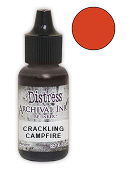 Tim Holtz Distress® Archival Re-Inker Crackling Campfire .5 oz Ink Distress 