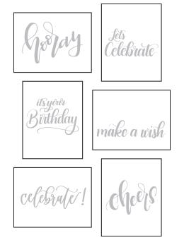 Letter It™ Celebration Sentiment Pack (4.25 x 5.5) 12pk / 6 Designs Surfaces Letter It 