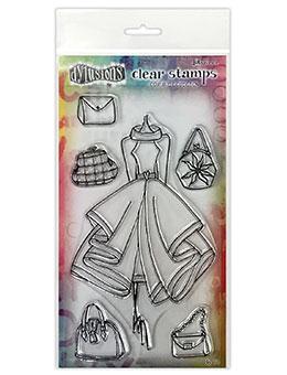 Dylusions Couture Clear Stamp Ladies Who Lunch Set Dylusions 